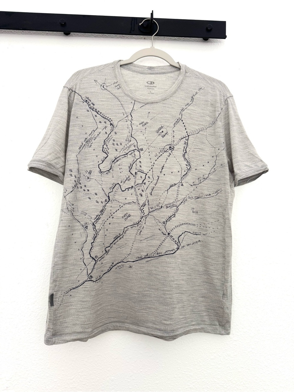 Icebreaker Men’s Merino Tech Lite Short Sleeve Crew Shirt “Finding The Way”